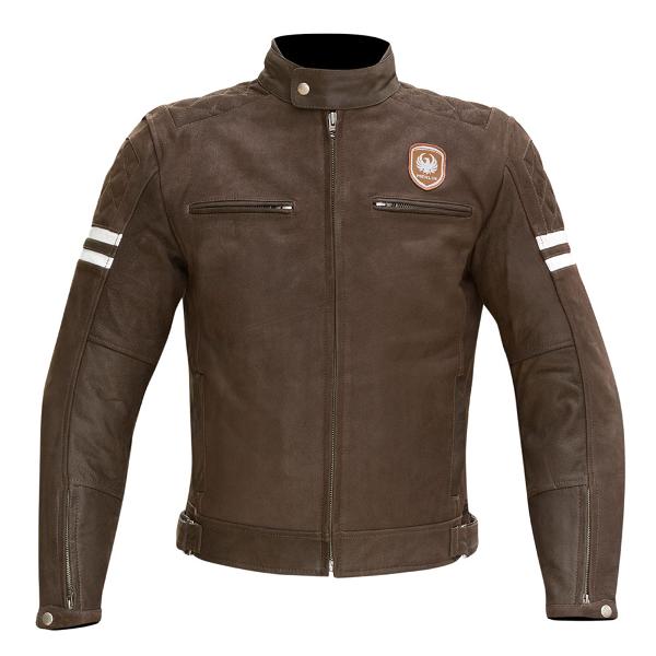 Merlin Hixon Motorcycle Leather Jacket - Brown/ S-38