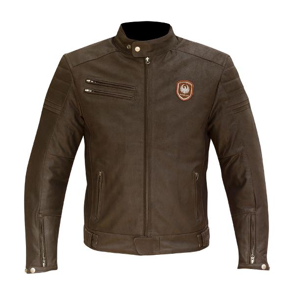 Merlin Alton Motorcycle LeatherJacket - Brown/ 4XL