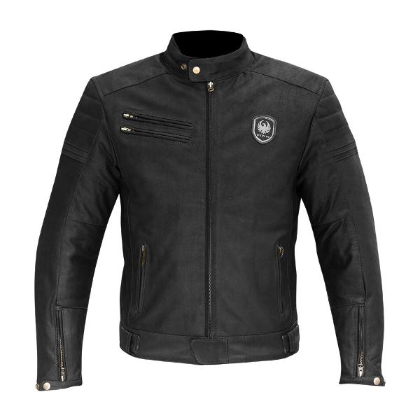 Merlin Alton Motorcycle Leather Jacket - Black/ S