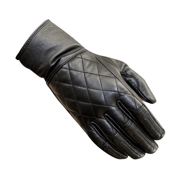 Merlin Salt Leather Ladies Motorcycle Gloves - Black/S