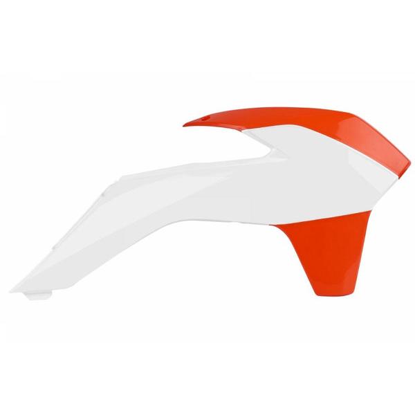 Polisport Radiator Scoops KTM SX/SX-F Orange/ White