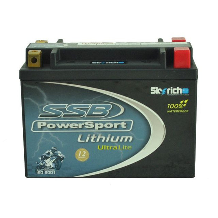 AGM SSB PowerSport Lithium Battery - Ultralight  (+  -)