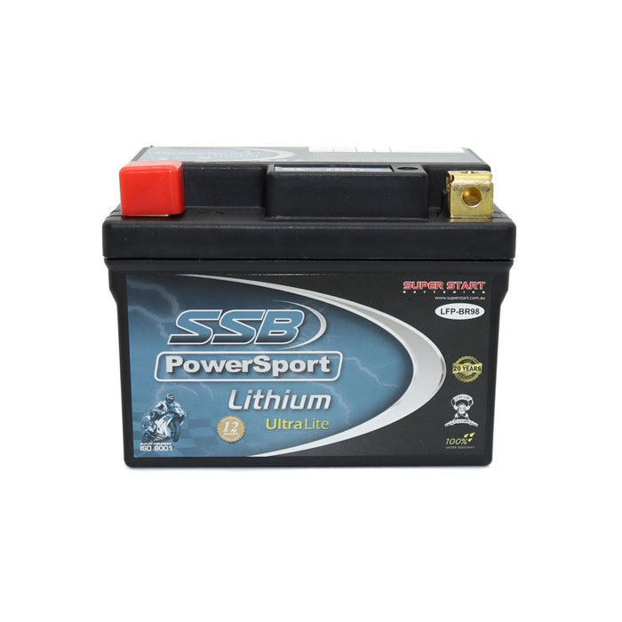 AGM SSB PowerSport Lithium Battery-Ultralight - BR98 2.4AH YZ450F 2018-19, YZ250F 2019 (8) (0.65 KGS)
