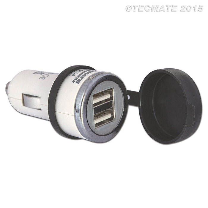 Optimate Auto Plug with 2 USB ports