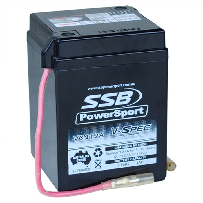 SSB AGM Battery - 6V V-Spec High Perform. (12) (1.09 Kg) - HONDA C90 1978-1984