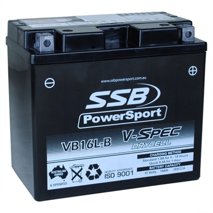 SSB AGM Battery - 12V V-Spec High Perform (2) (6.61 Kg) - KAWASAKI GPZ1100 TWIN SHOCK 1981-1982