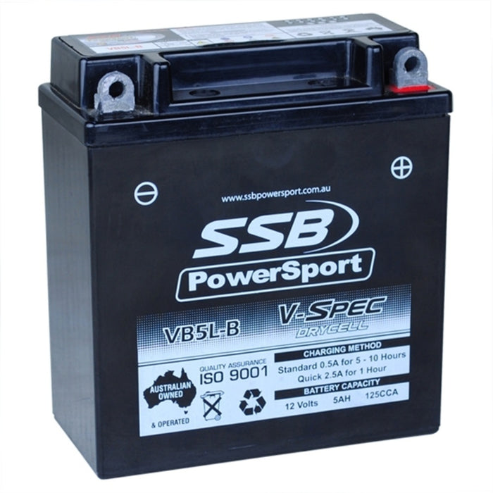 SSB AGM Battery - 12V V-Spec High Perform (10) (2.17 Kg) - SUZUKI DR600R DAKAR 1986-1989