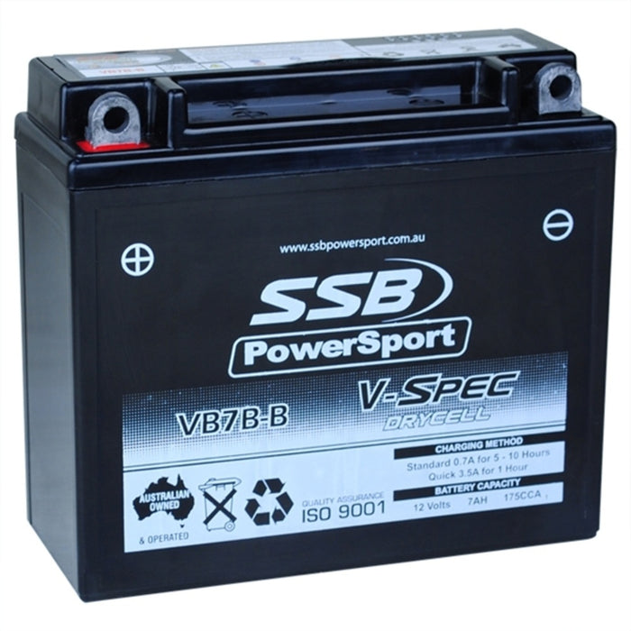 SSB AGM Battery - 12V V-Spec High Perform (8) (2.67 Kg) - HONDA CTX200 BUSHLANDER 2002-2016