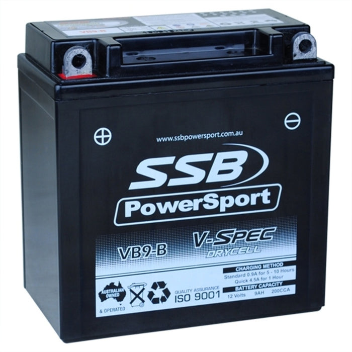 SSB AGM Battery - 12V V-Spec High Perform (6) (3.33 Kg) - APRILIA 100 SCARABEO 4T 2002-2006