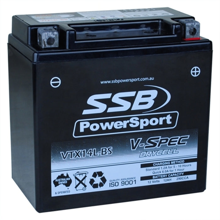 SSB AGM Battery - 12V V-Spec High Perform (4) (4.55 Kg) - TRIUMPH 800 TIGER XCA 2015-2020