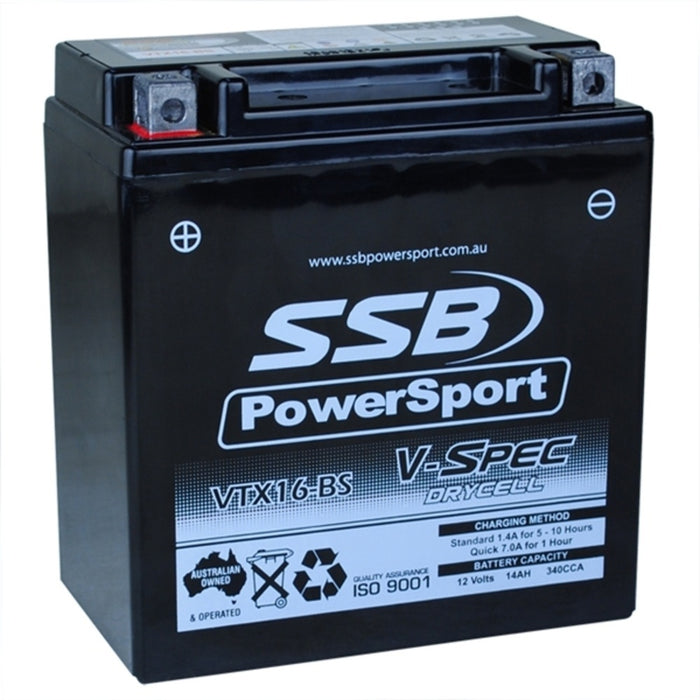 SSB AGM Battery - 12V V-Spec High Perform (4) (5.24 Kg) - KAWASAKI VN1500 CLASSIC 1996-1999
