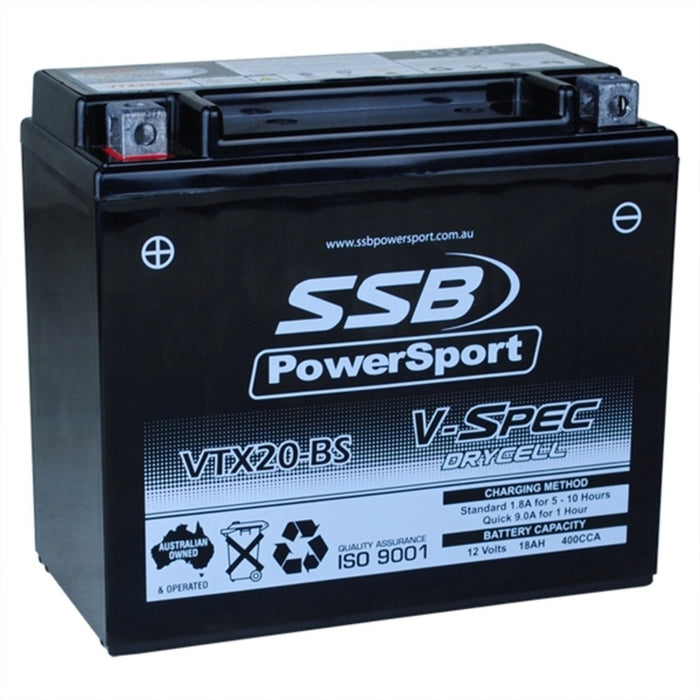 SSB AGM Battery - 12V V-Spec High Perform. (4) (6 Kg) - ARCTIC CAT 1000 XT 2013-2017