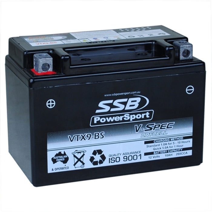 SSB AGM Battery - 12V V-Spec High Perform (6) (3.45 Kg) - BENELLI 125 VELVET 2002-2003