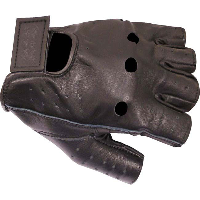 Dririder Fingerless Men's Motorcycle Gloves - Black 2XL