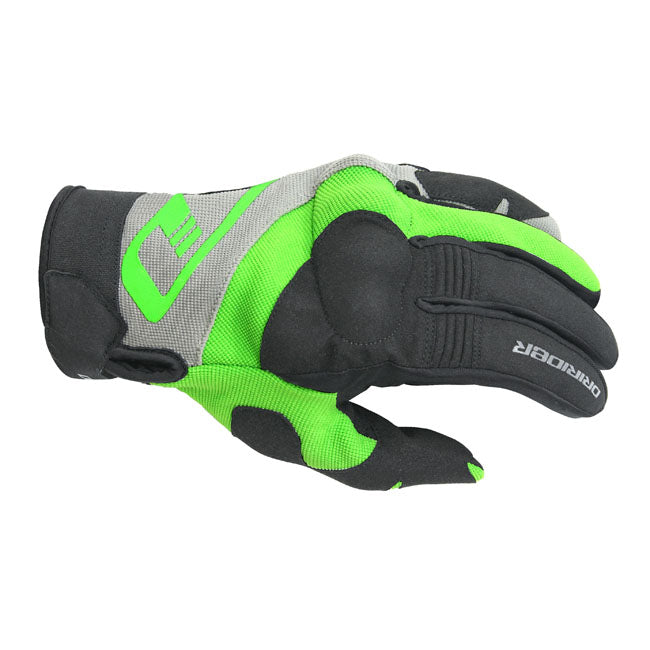 Dririder Rx Adventure Motorcycle Gloves - Black/Green L