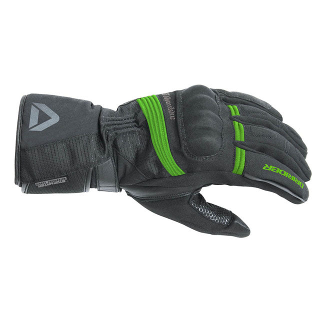 Dririder Adventure 2 Motorcycle Gloves - Black/Green 2XL