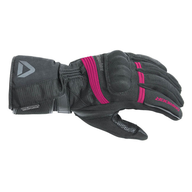 Dririder Adventure 2 Ladies Motorcycle Gloves - Black/Pink XS