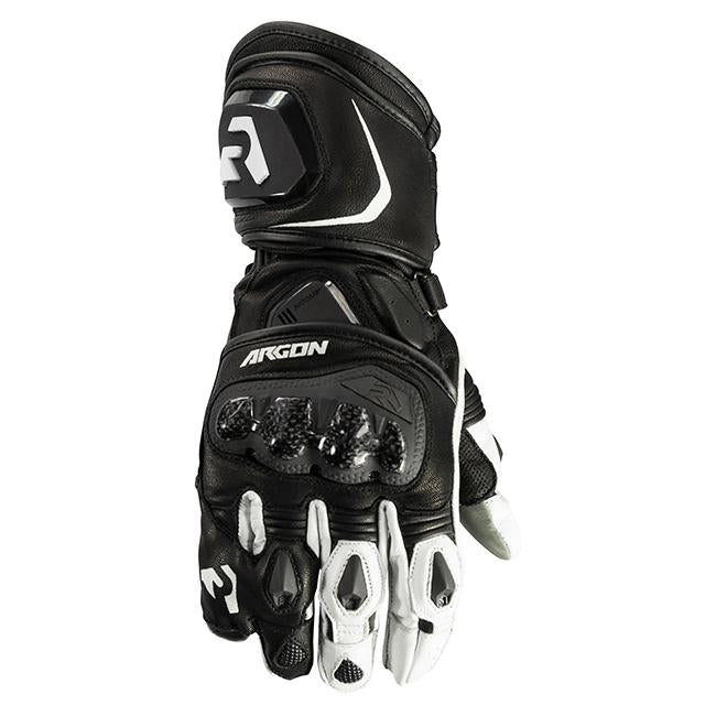 Argon Mission Motorcycle Gloves - Black/White/S