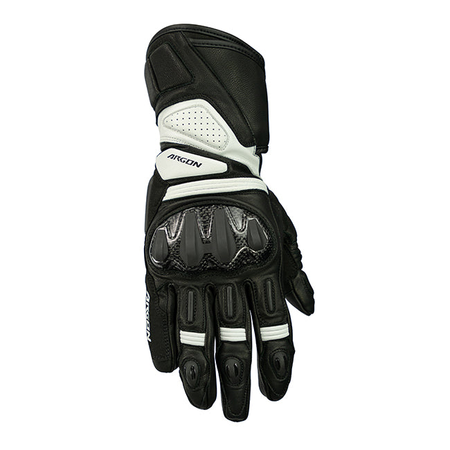 Argon Duty Motorcycle Gloves - Black/White/2XL