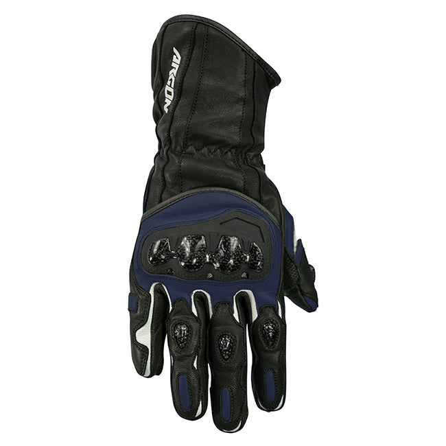 Argon Rush Motorcycle Gloves -  Black/Blue/2XL