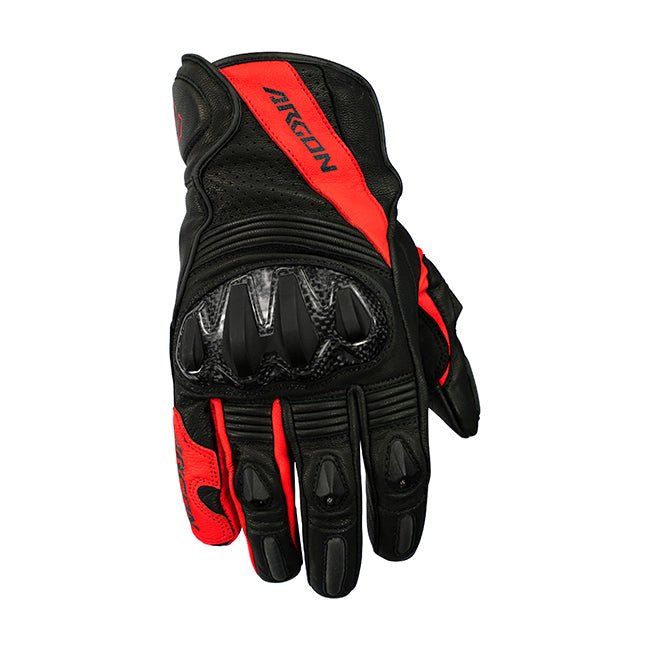 Argon Turmoil Motorcycle Gloves -  Black/Red/M