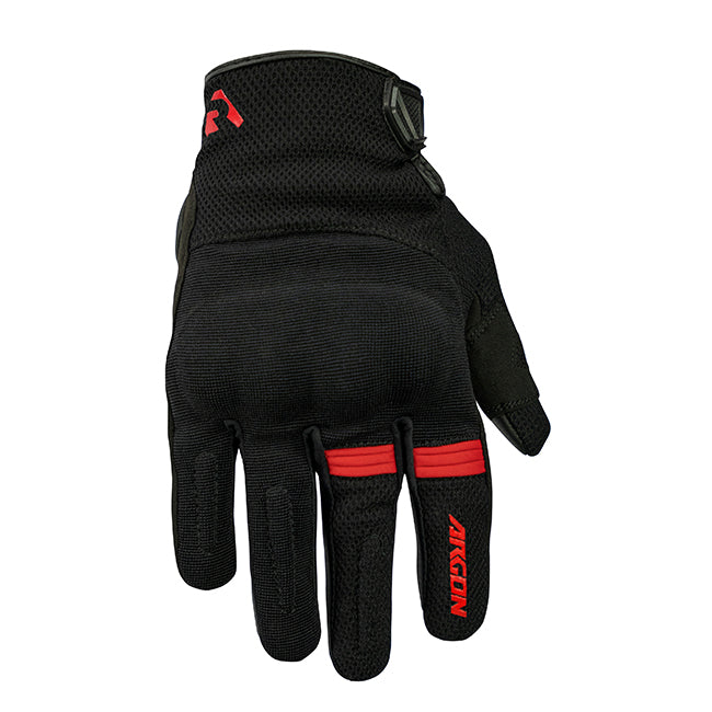 Argon Swift Motorcycle Gloves -  Black/Red/S
