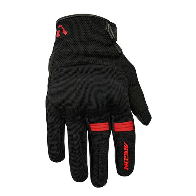 Argon Swift Motorcycle Gloves -  Black/Red/L