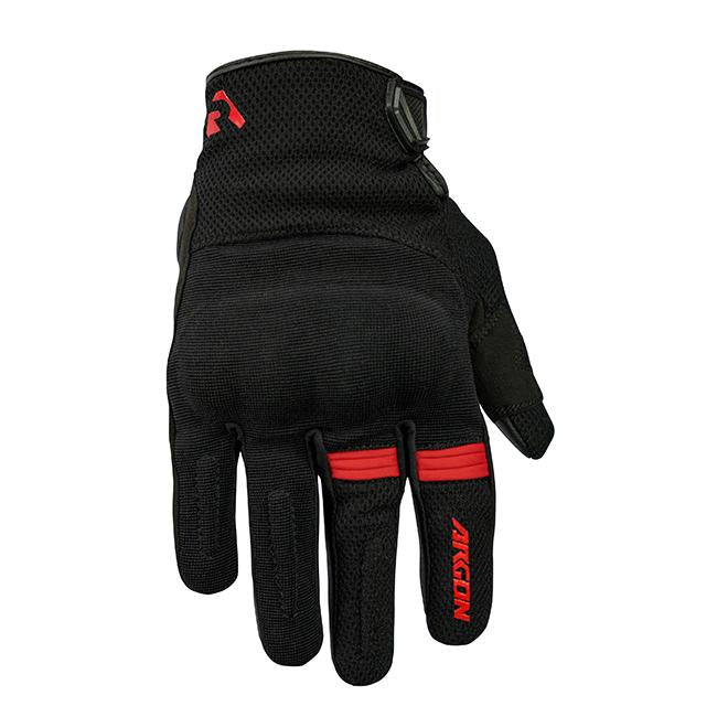 Argon Swift Motorcycle Gloves - Black/Red/3XL