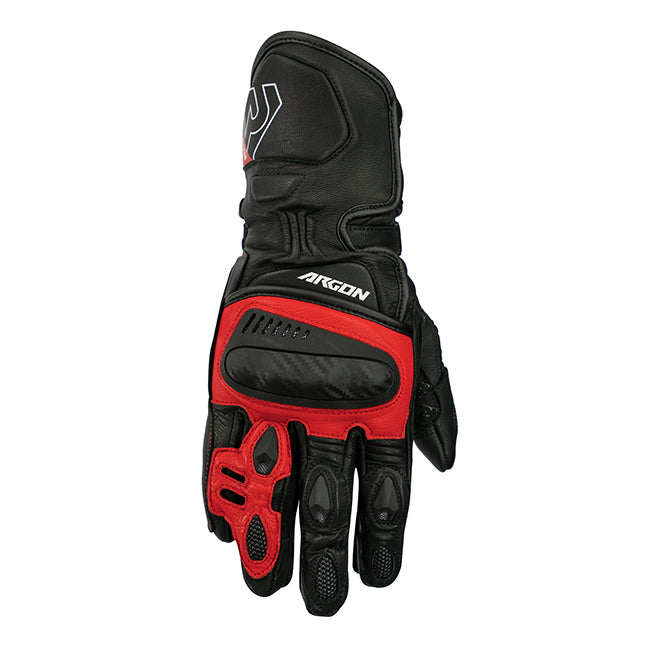 Argon Engage Motorcycle Gloves - Black/Red/S