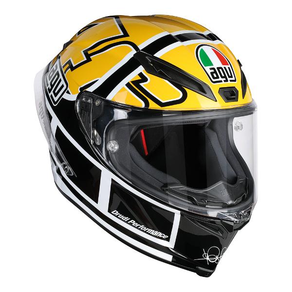 AGV Corsa R Rossi Goodwood Helmet - Black/Yellow MS