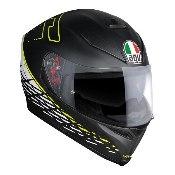 AGV K5 S Thorn 46 Motorcycle Full Face Helmet - Matte Black XL