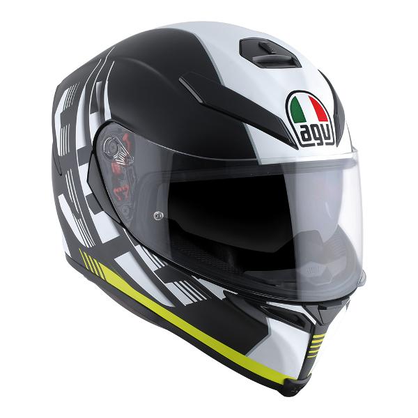 AGV K5 S Darkstorm Helmet - Matte Black/Yellow S