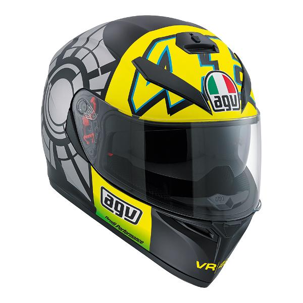 AGV K3 SV Winter Test 2012 Helmet - Black/Yellow S