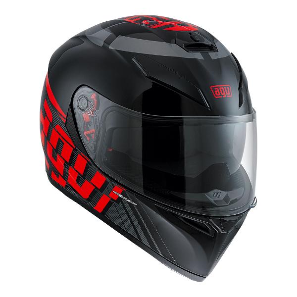 AGV K3 SV Myth Helmet - Black/Grey/Red S