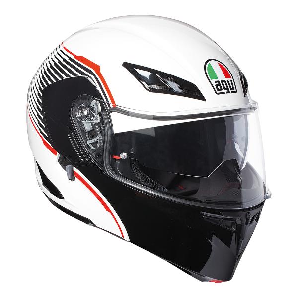 AGV Compact ST Verm Helmet - White/Black/Red L