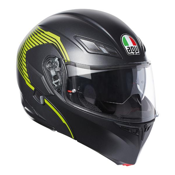 AGV Compact ST Verm Helmet - Matte Black/Yellow Fluro S