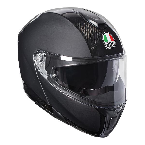 AGV Sportmodular Motorcycle Full Face Helmet - Carbon/Dark Grey S