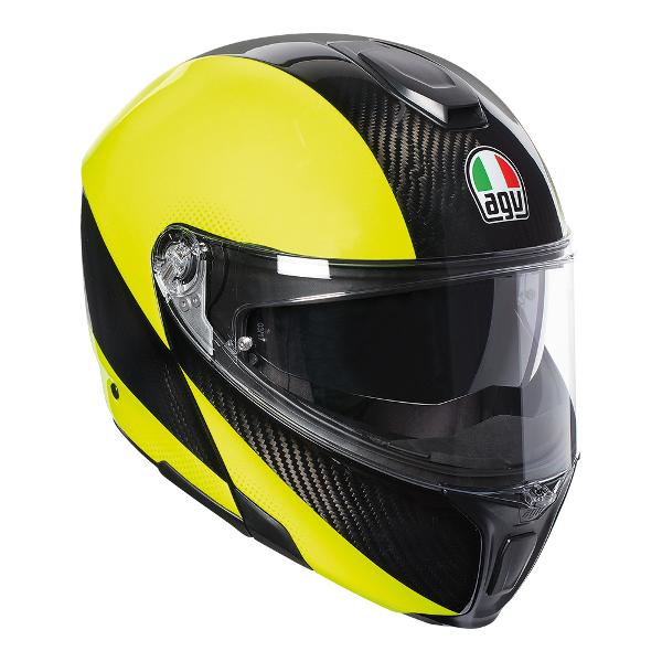 AGV Sportsmodular Helmet - Hi- Vis Carbon/Yellow Fluro S