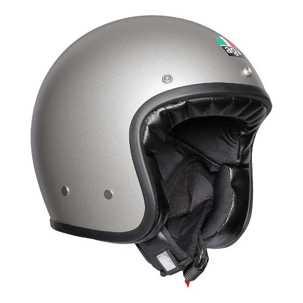 AGV X70 Motorcycle Open Face Helmet - Matte Light Grey MS