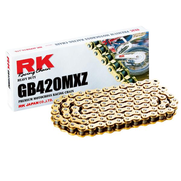 RK Racing  420MXZ x 136L MX Race Chain Gold