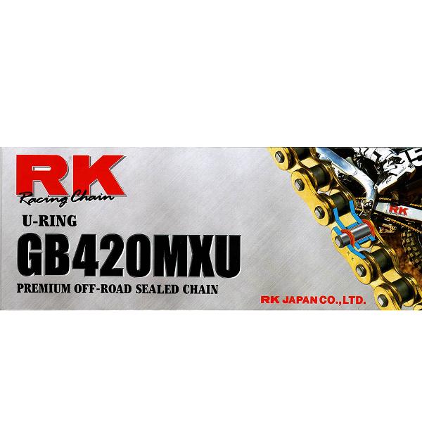 RK Racing 420MXU x 136L MX U Ring Chain Gold