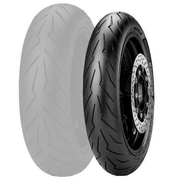 Pirelli Diablo Rosso Scooter Tubeless Front Tyre  - 110/70-12 47P TL