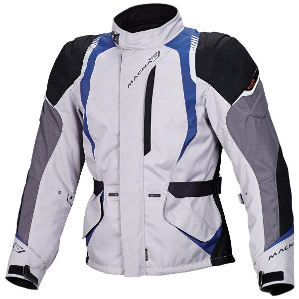 MACNA Escape Motorcycle Jacket - Ivory/Blue/Black/M