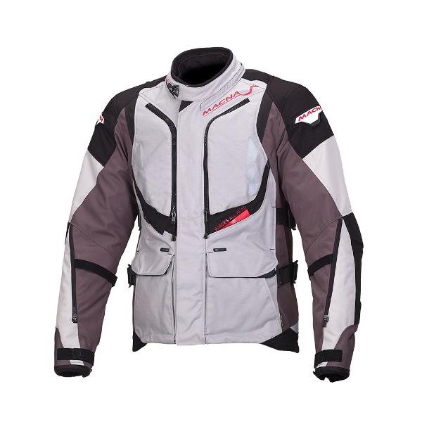 Macna Vosges Motorcycle Textile Jacket - IV/Grey/Black S