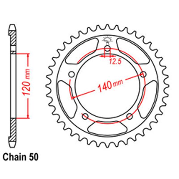 Rk Racing Rear Sprocket Suzuki 530