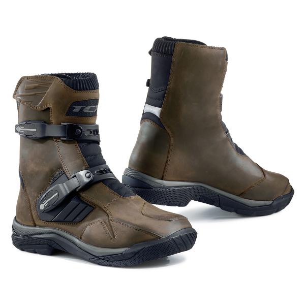 TCX Baja Mid-Length Waterproof Motorcycle Boots - Brown/45