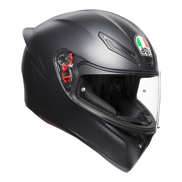 AGV K1 Motorcycle Full Face Helmet - Matte Black  XS