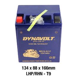 Dynavolt Gel Series Battery - MG14-A2-C