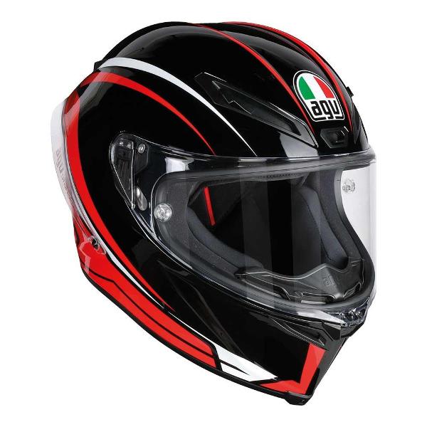 AGV Corsa R Arrabbiata Helmet - Black/Red ML