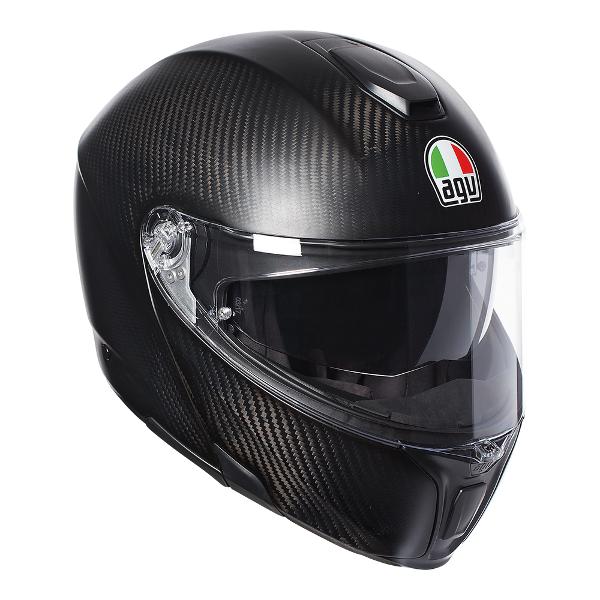 AGV Sportmodular Motorcycle Full Face Helmet - Matte Carbon S